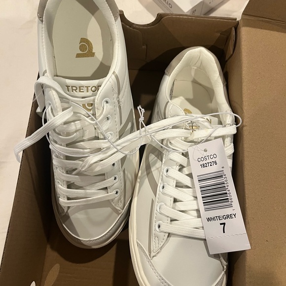 Tretorn White and Gray Sneakers - Picture 2 of 7